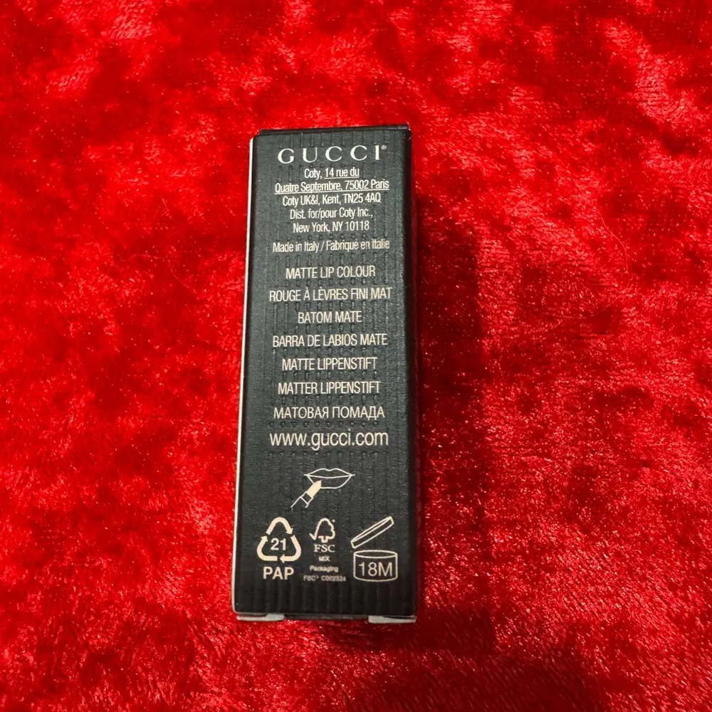 Gucci Mini Matte Lipstick Goldie Red 25★ • Brand New in Box - Picture 4 of 5